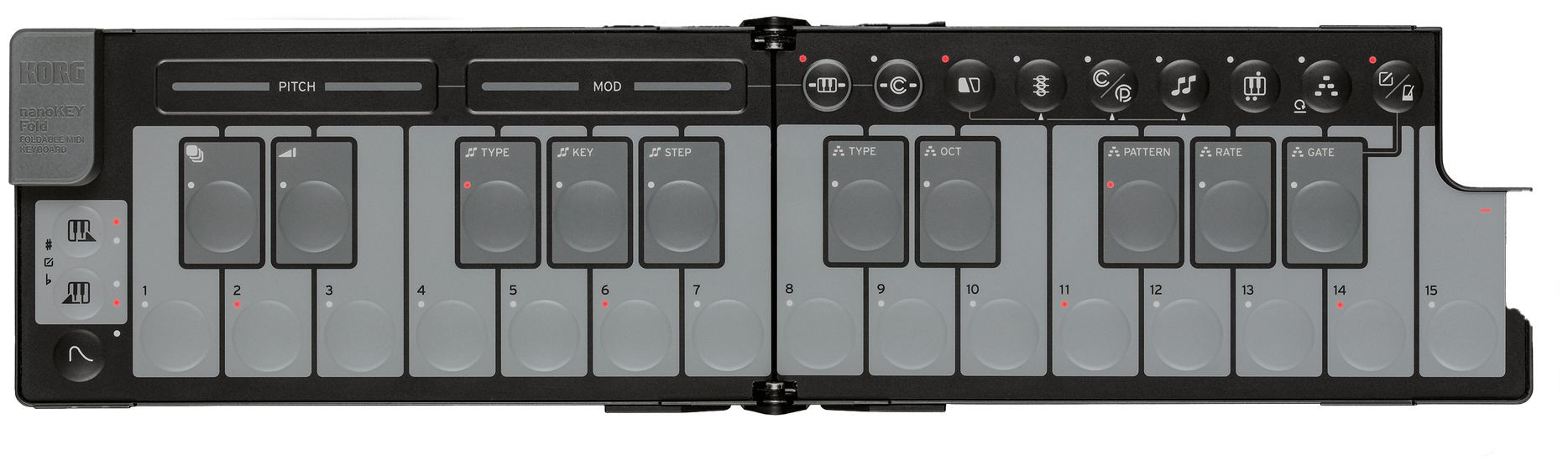 Galerijní obrázek č.1 MIDI keyboardy KORG nanoKEY Fold Black