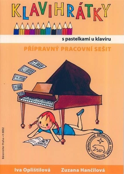 Hlavní obrázek Zpěvníky a učebnice PUBLIKACE Klavihrátky - s pastelkami u klavíru - Oplištilová Iva, Hančilová Zuzana