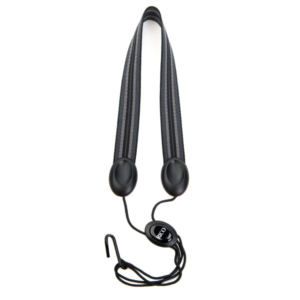 Hlavní obrázek Popruhy a řemeny RICO SJA04 Fabric Sax Strap with Metal Hook - Jazz Stripe