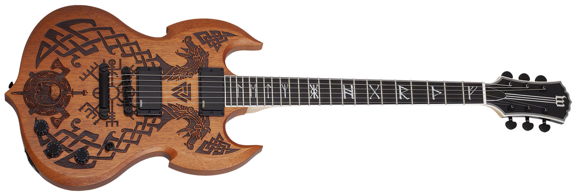 Hlavní obrázek Hard&heavy SCHECTER Wylde Audio Barbarian Carveworks - Natural Satin