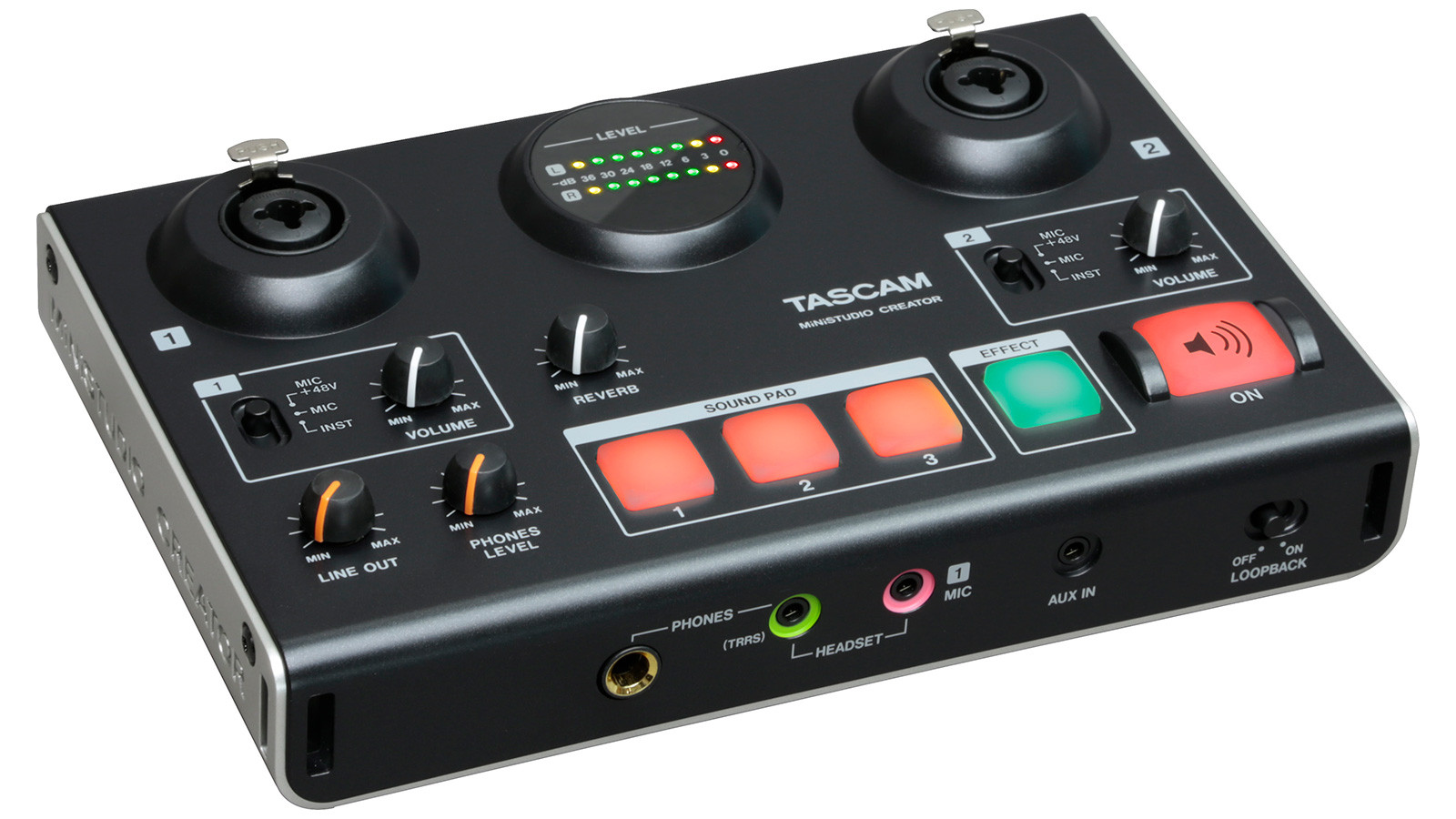 Galerijní obrázek č.1 USB zvukové karty TASCAM MiNiSTUDIO CREATOR US-42