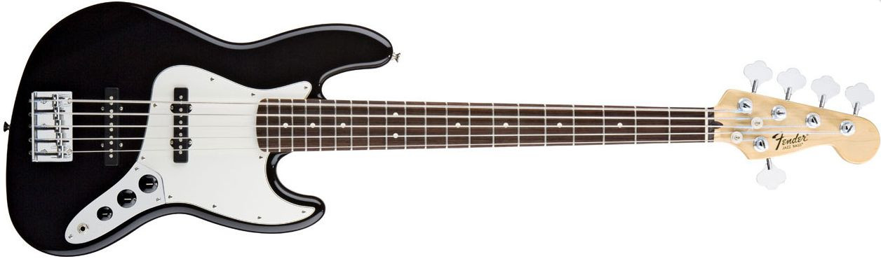 Hlavní obrázek 5strunné FENDER Standard Jazz Bass V Black Pau Ferro