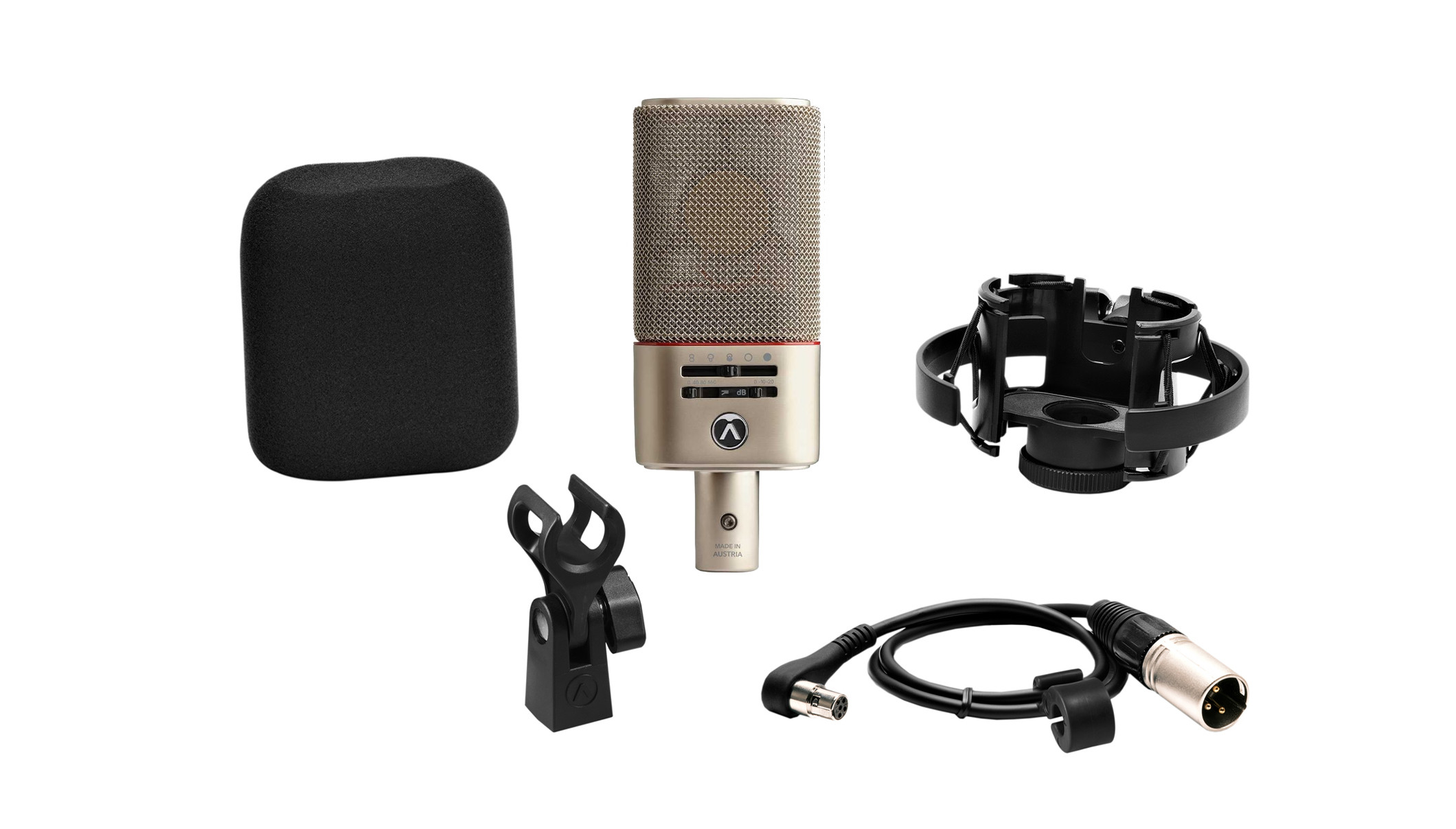 Galerijní obrázek č.1 Velkomembránové kondenzátorové mikrofony AUSTRIAN AUDIO OC818 Studio Set