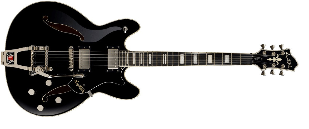 Hlavní obrázek Semiakustické a jazzové HAGSTROM Tremar Viking Deluxe Black