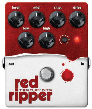 Hlavní obrázek Pedálové baskytarové efekty TECH 21 SansAmp Red Ripper Fuzz
