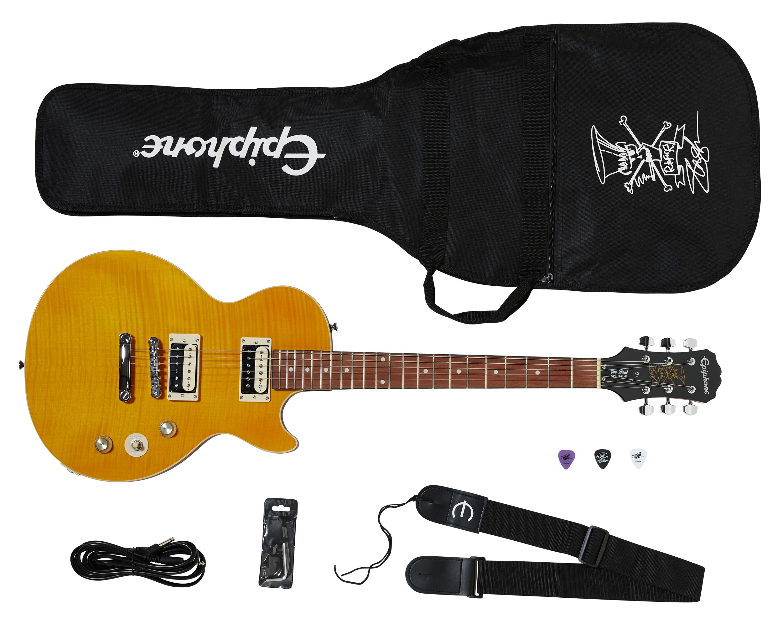 Galerijní obrázek č.2 Elektrické sety EPIPHONE Slash Appetite Les Paul Special-II Performance Pack - Appetite Amber