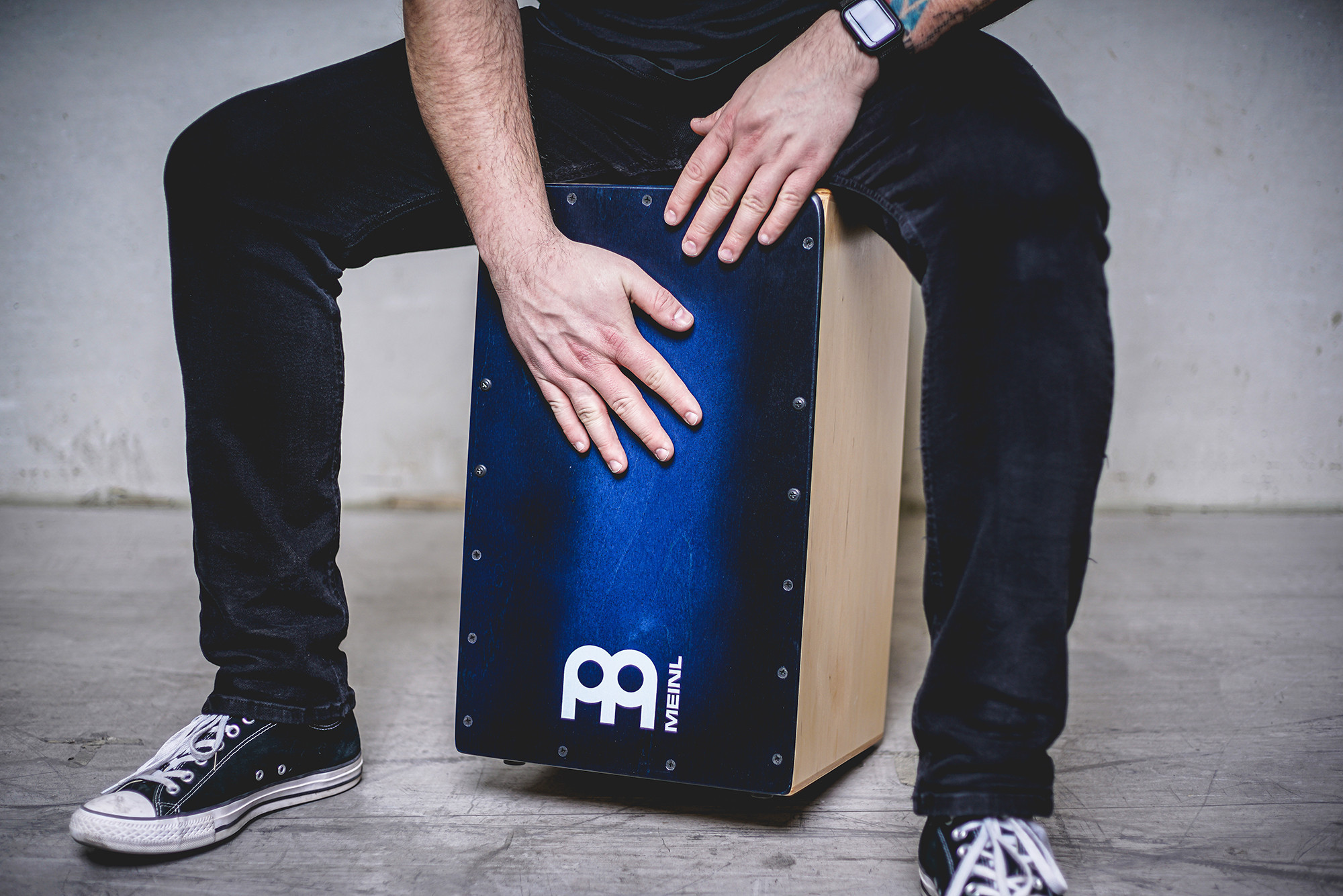 Galerijní obrázek č.4 Cajony MEINL SC100BLB Snarecraft 100 Cajon Special Edition - Blue Burst