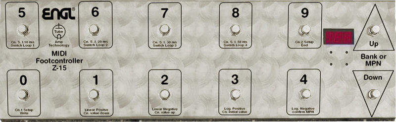 Hlavní obrázek Footswitche a přepínače ENGL Z15 MIDI Foot Controller