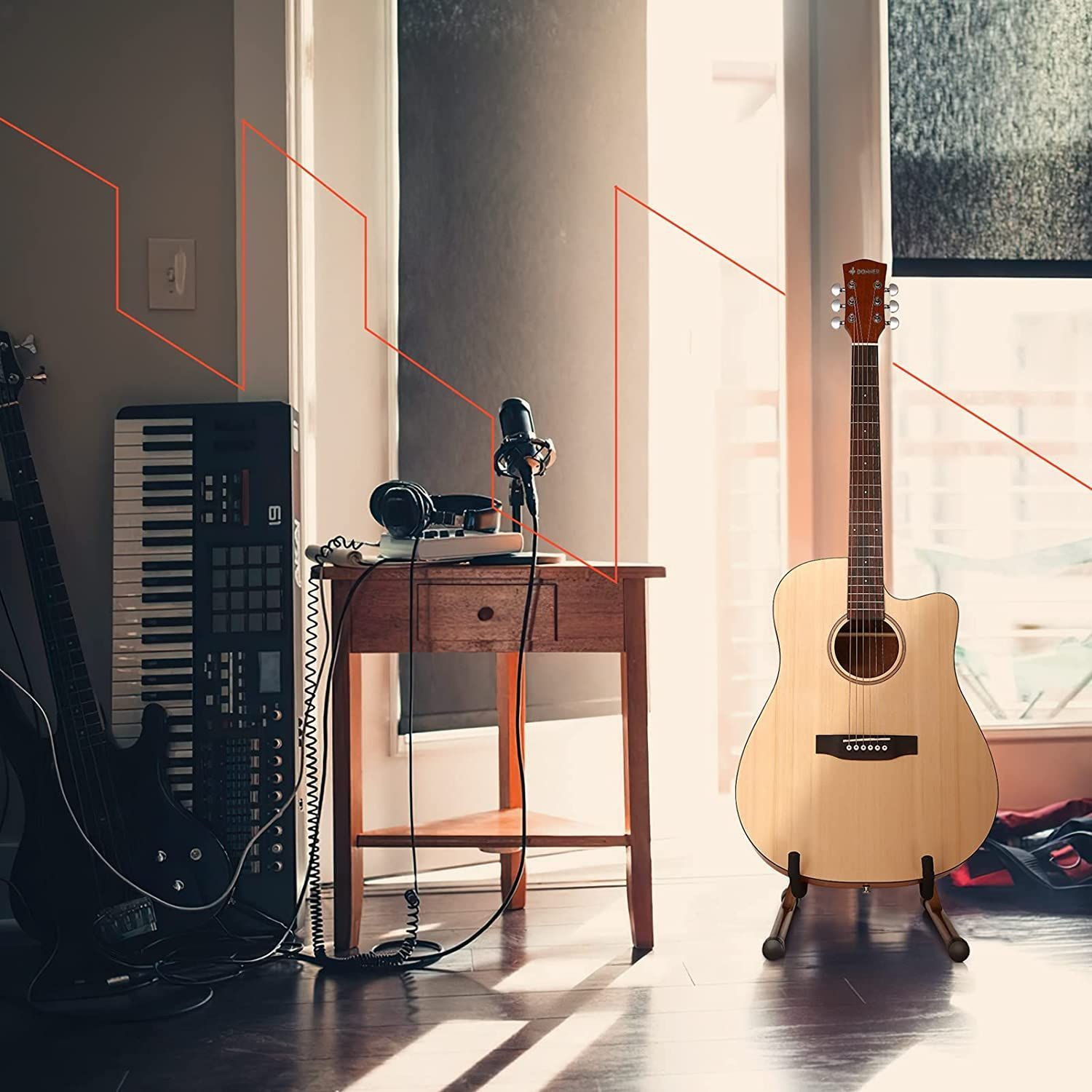 Galerijní obrázek č.2 Stojany pro kytary/baskytary DONNER DS-3