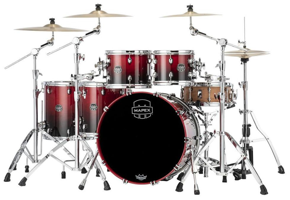 Galerijní obrázek č.1 Jiné konfigurace MAPEX SR628XRQ Saturn Maple-Walnut - Scarlet Fade