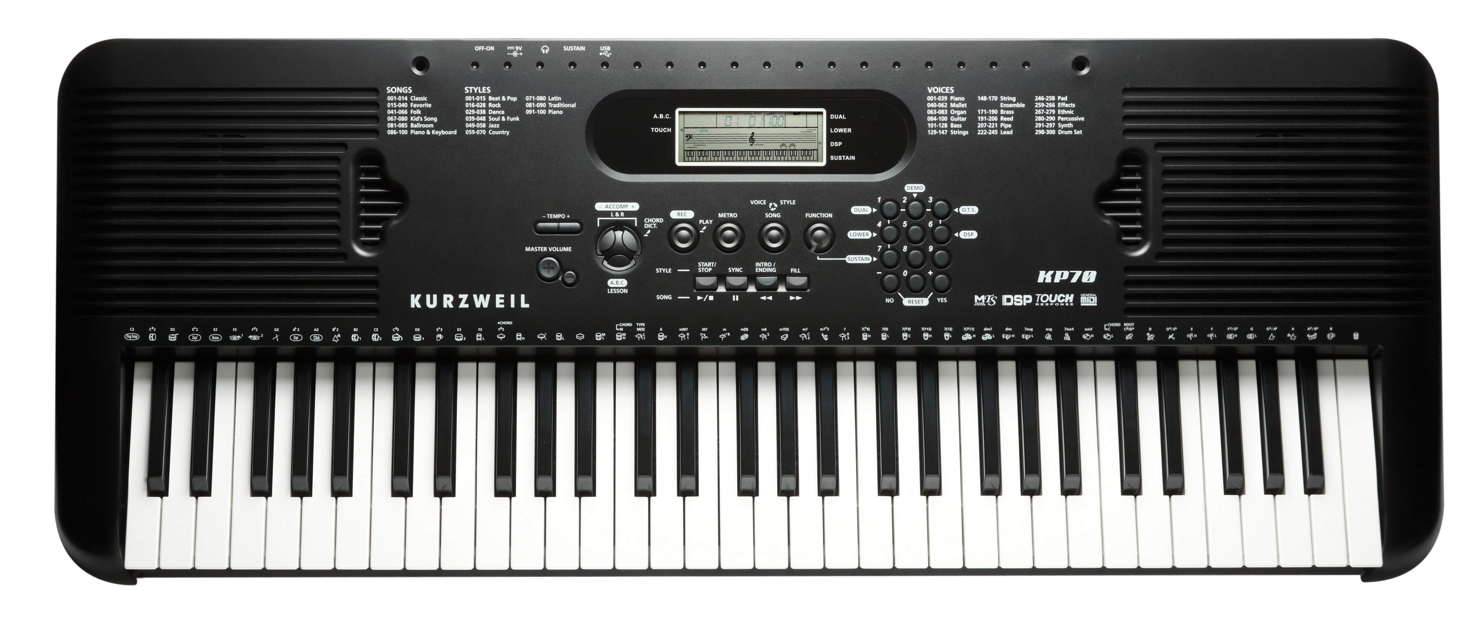 Hlavní obrázek Keyboardy s dynamikou KURZWEIL KP70