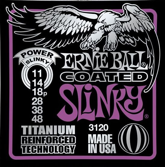 Hlavní obrázek Tvrdost .011 ERNIE BALL P03120 Coated Titanium RPS Power Slinky - .011 - .048