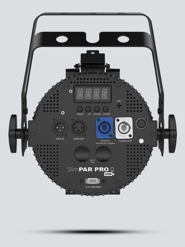 Galerijní obrázek č.1 LED RGBA (RGB+Amber) CHAUVET DJ SlimPAR Pro Q USB