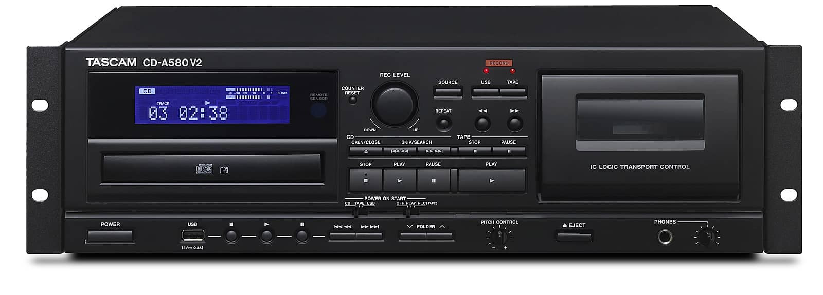 Hlavní obrázek Stereo rekordery (stolní/rackové) TASCAM CD-A580 v2