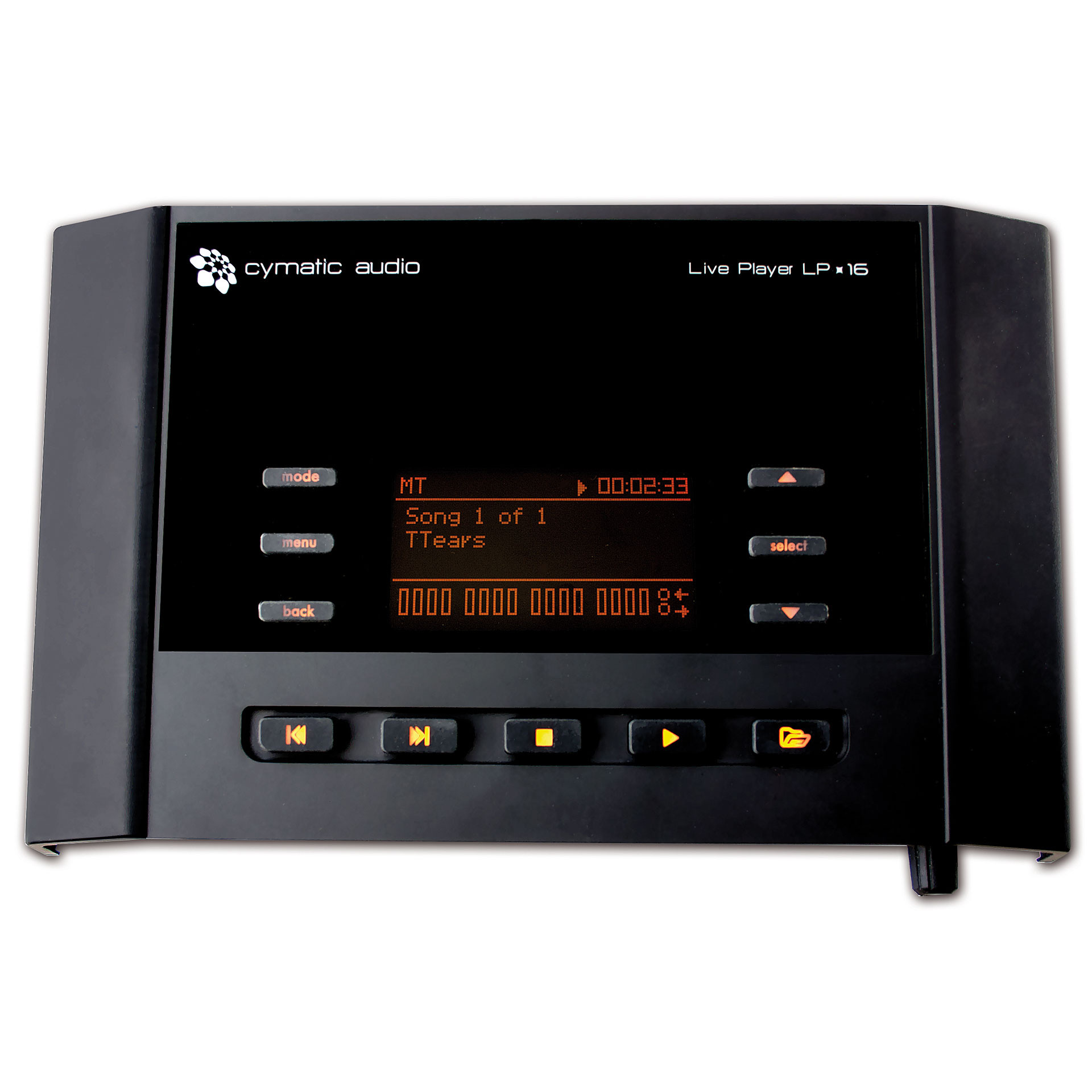 Hlavní obrázek Profesionální CD/DVD/USB/SD/MC přehrávače CYMATIC AUDIO Live Player LP-16