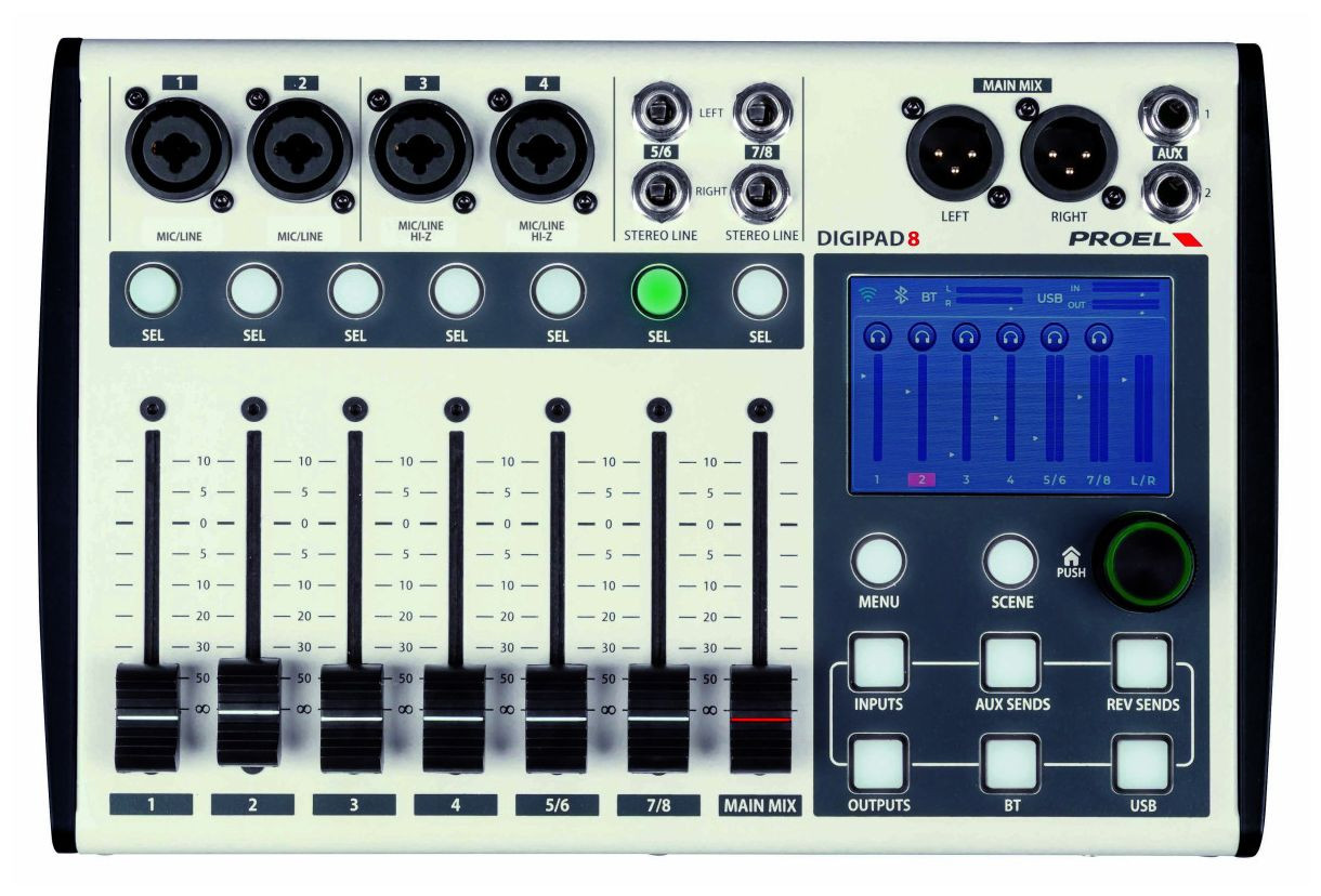 Hlavní obrázek Digitální mixpulty PROEL DIGIPAD8
