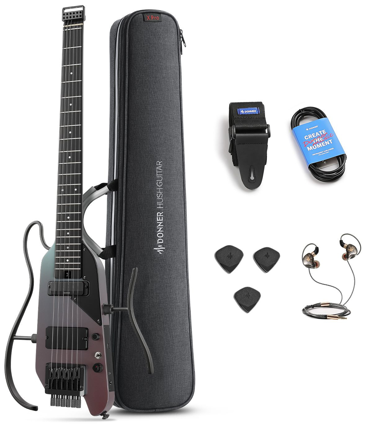 Hlavní obrázek Elektrické sety DONNER HUSH-X PRO - Midnight Glow