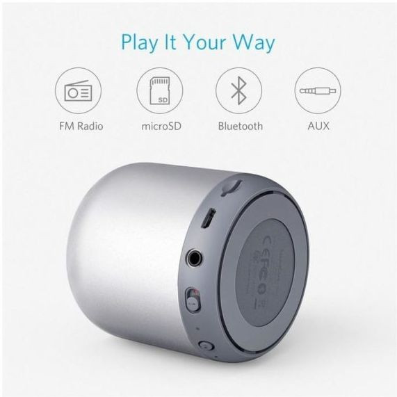 Galerijní obrázek č.1 Přenosné (na ven, na cesty) ANKER SoundCore Mini Bluetooth reproduktor, šedá