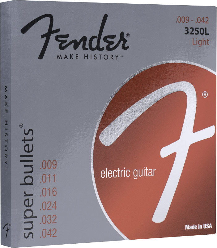 Hlavní obrázek Tvrdost .009 FENDER 3250L Super Bullets - .009 - .042