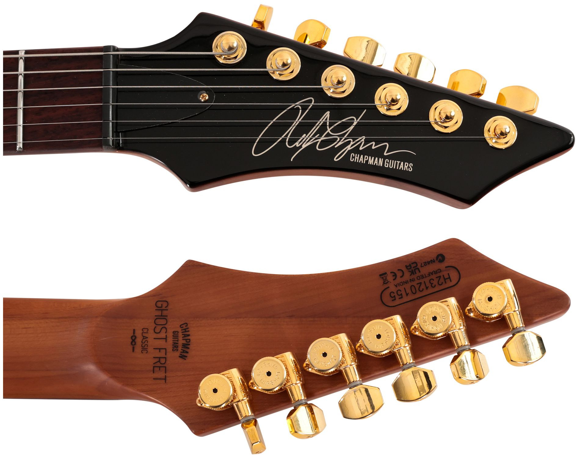 Galerijní obrázek č.8 Hard&heavy CHAPMAN Ghost Fret Classic - Manhattan Black