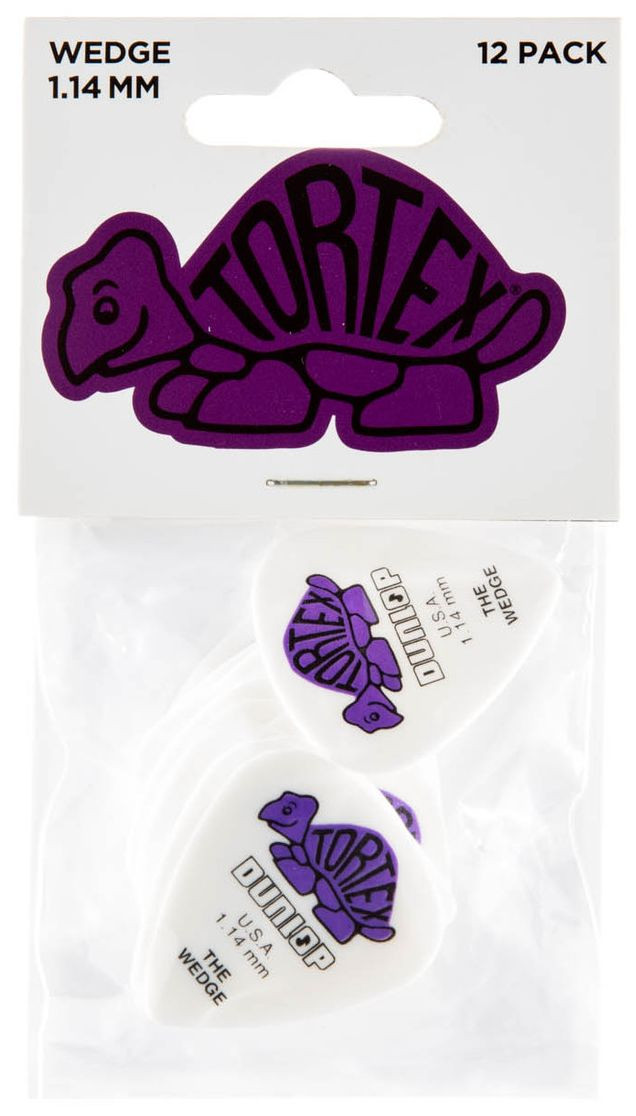 Galerijní obrázek č.2 Tvrdost do 2.0 DUNLOP Tortex Wedge Pick 1,44mm - 12 ks