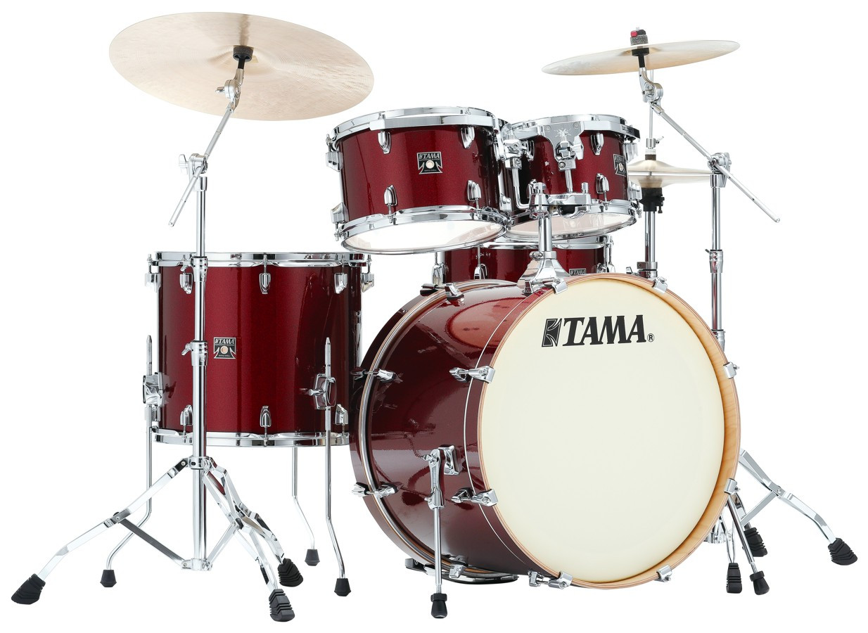 Hlavní obrázek 22“; 10“, 12“; 16“ TAMA CK52KR-DRP Superstar Classic - Dark Red Sparkle