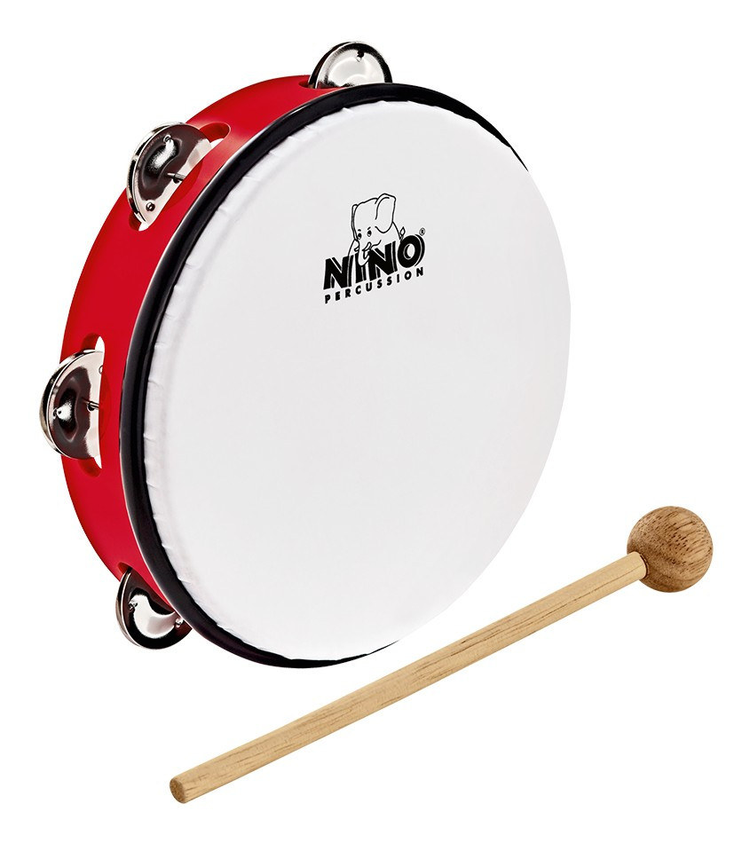 Hlavní obrázek Perkuse pro děti NINO PERCUSSION NINO51R ABS Tambourine 8” - Red