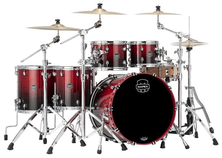 Hlavní obrázek Jiné konfigurace MAPEX SR628XRQ Saturn Maple-Walnut - Scarlet Fade