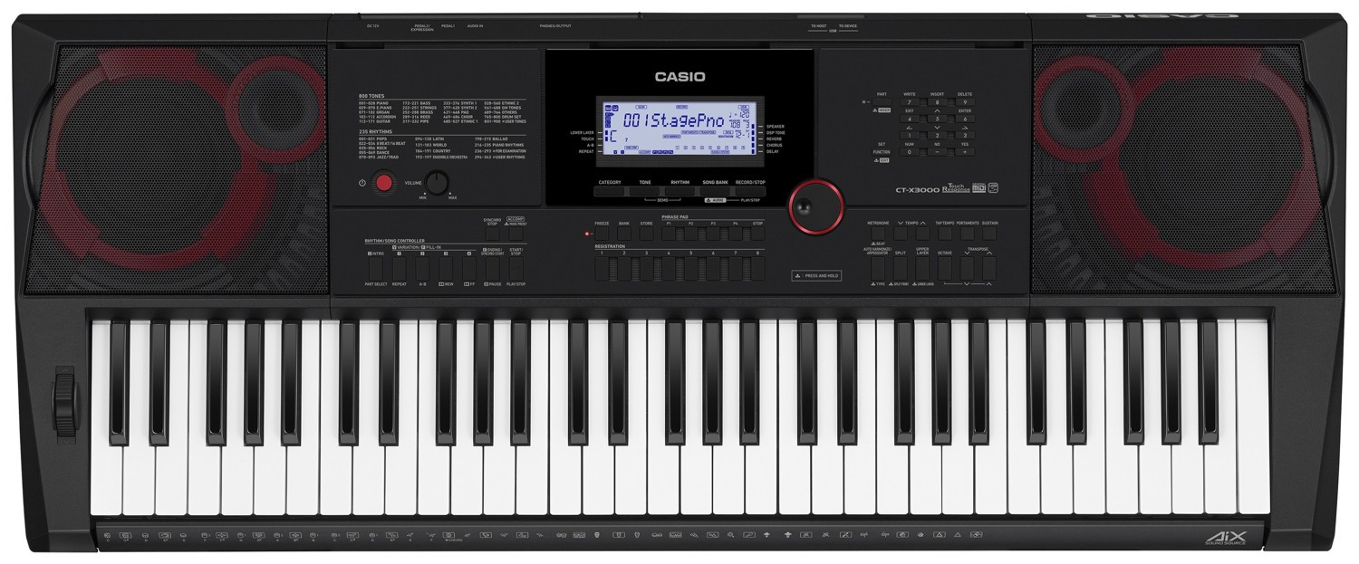 Hlavní obrázek Keyboardy s dynamikou CASIO CT-X3000