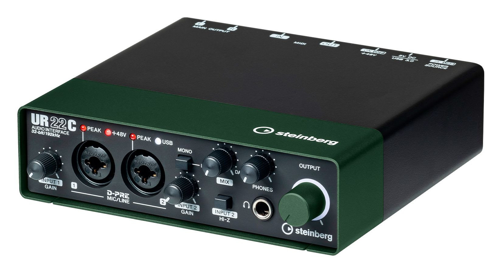 Galerijní obrázek č.3 USB zvukové karty STEINBERG UR22C GN