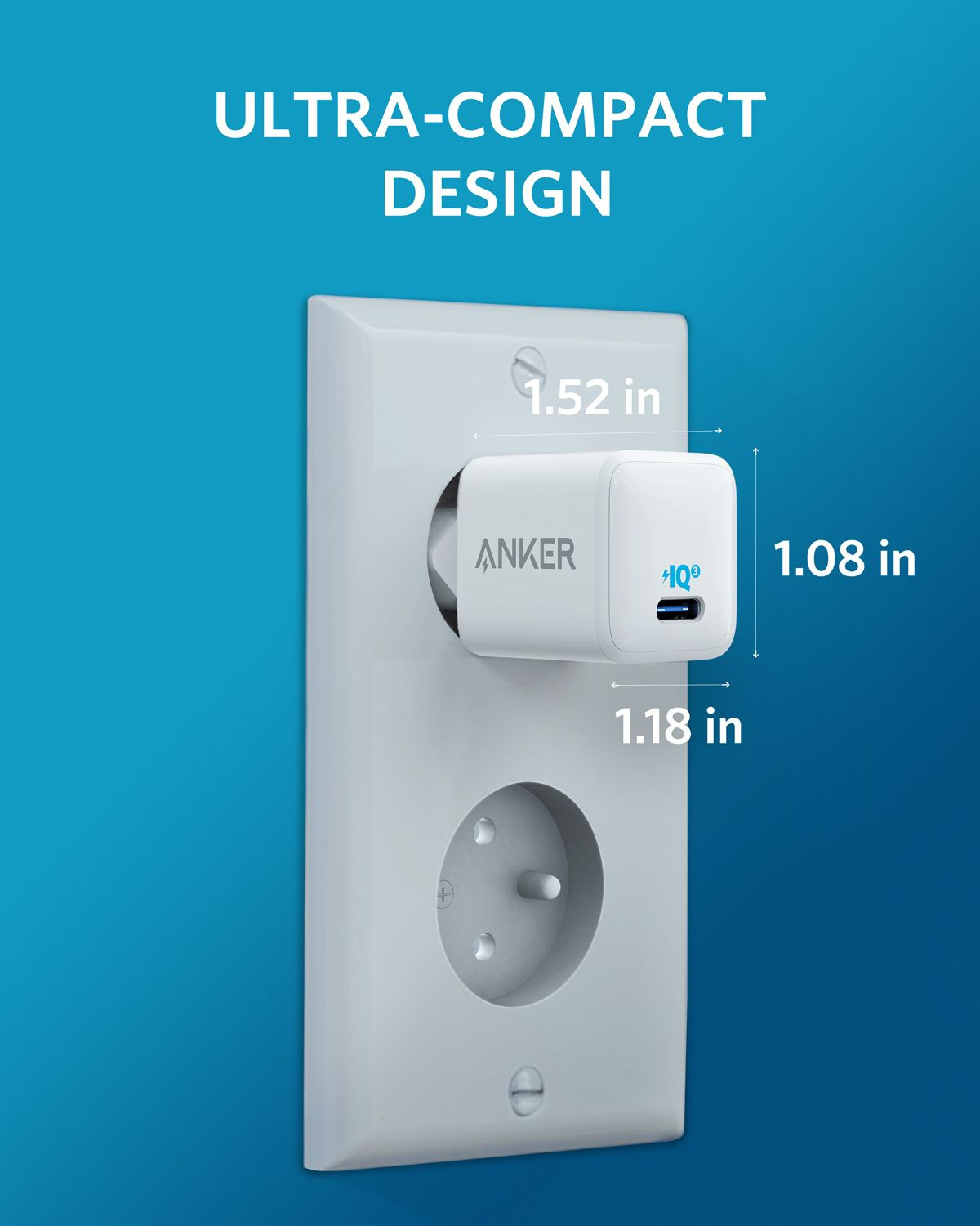 Galerijní obrázek č.4 Powerbanky a nabíječky ANKER PowerPort III Nano 20W USB-C EU White