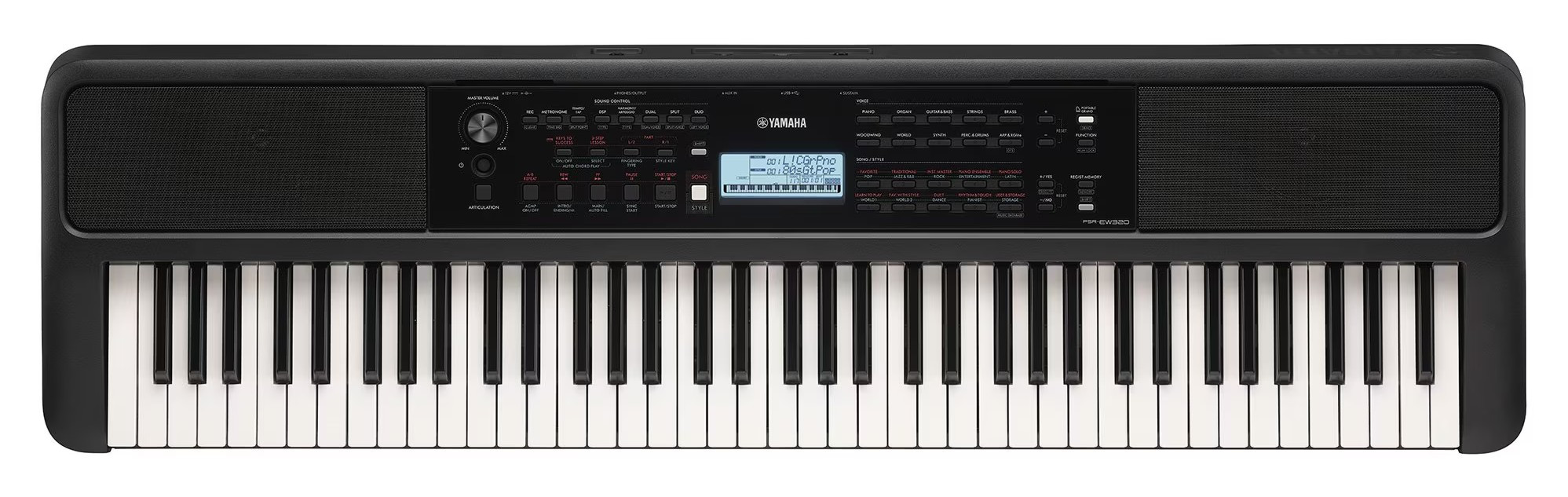 Hlavní obrázek Keyboardy s dynamikou YAMAHA PSR-EW320 - Black