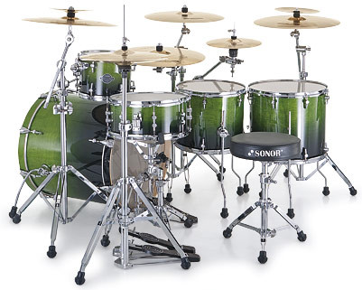 Galerijní obrázek č.5 Jiné konfigurace SONOR Essential Force Stage S Drive Set Green Fade