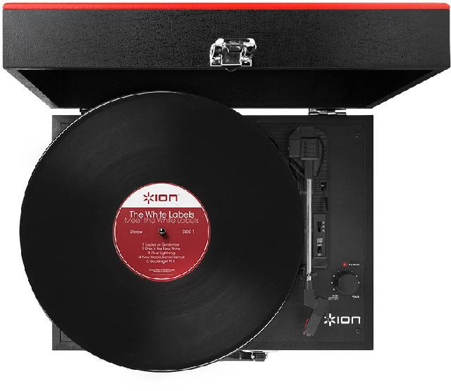 Galerijní obrázek č.2 Se zabudovanými reproduktory ION Vinyl Transport Red