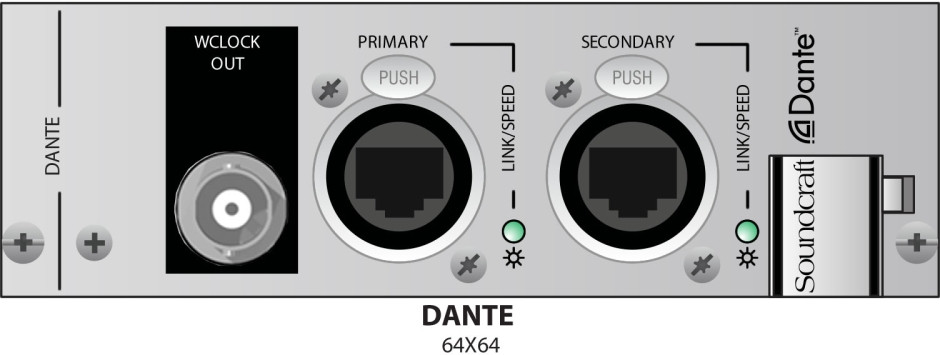 Hlavní obrázek Příslušenství k digitálním mixům SOUNDCRAFT ViSB Dante Card