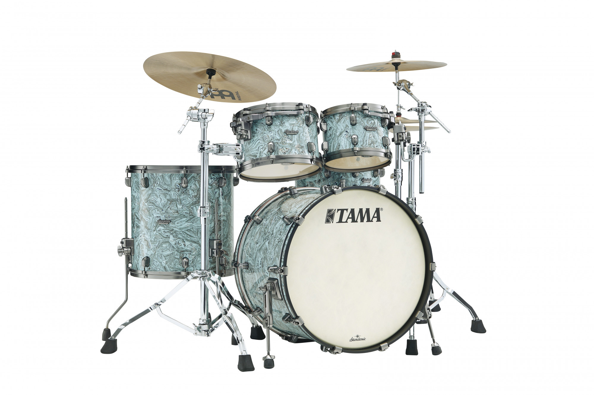 Hlavní obrázek 22“; 10“, 12“; 16“ TAMA MR42TZUS-SLW Starclassic Maple - Sky Blue Swirl / Smoked Black Nickel HW