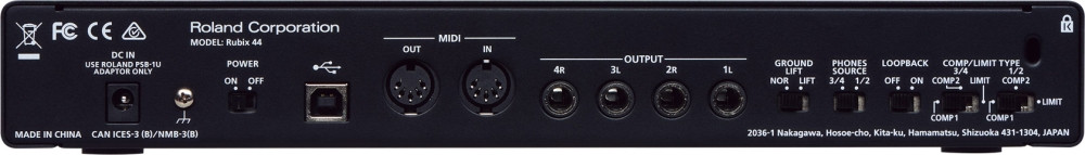 Galerijní obrázek č.2 USB zvukové karty ROLAND Rubix44
