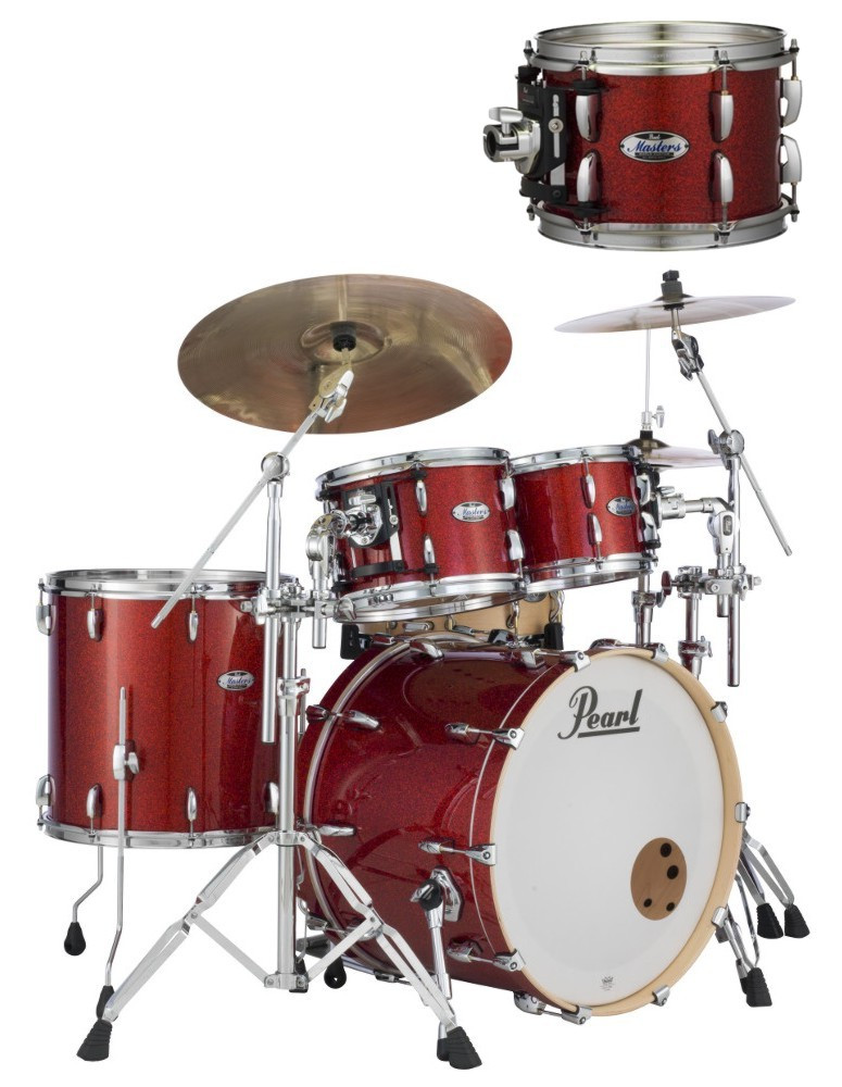Hlavní obrázek 20“; 10“, 12“; 14“ PEARL Masters Maple Complete MCT904XEP/C Inferno Red Sparkle