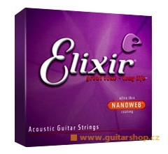 Hlavní obrázek Ostatní struny pro akustickou kytaru ELIXIR Acoustic Bronze Baritone 80/20 Nanoweb 11306 Baritone