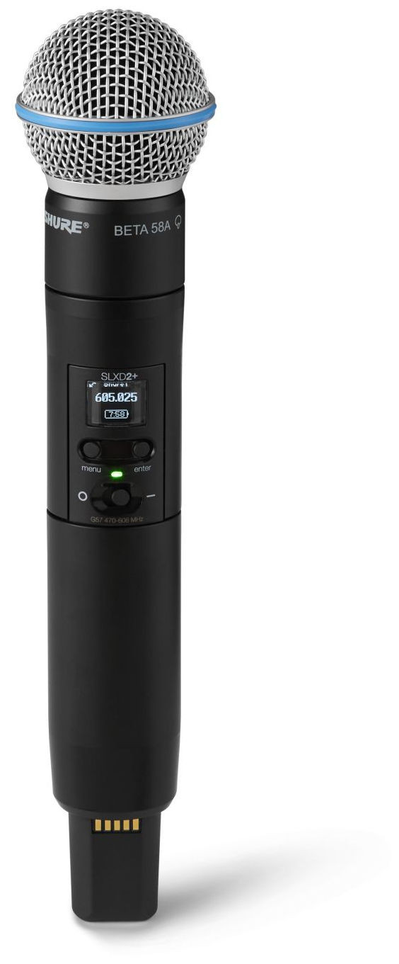 Hlavní obrázek Samostatné vysílače k bezdrátovým systémům SHURE SLXD2+/B58-G65