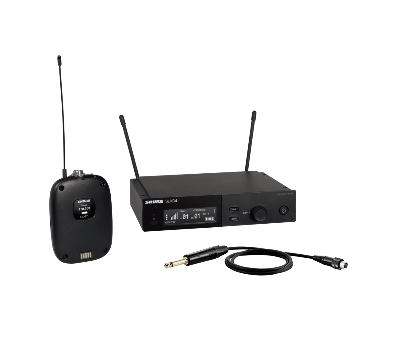 Hlavní obrázek Bezdrátové nástrojové systémy pro kytary a baskytary SHURE SLXD14E/153B-G59
