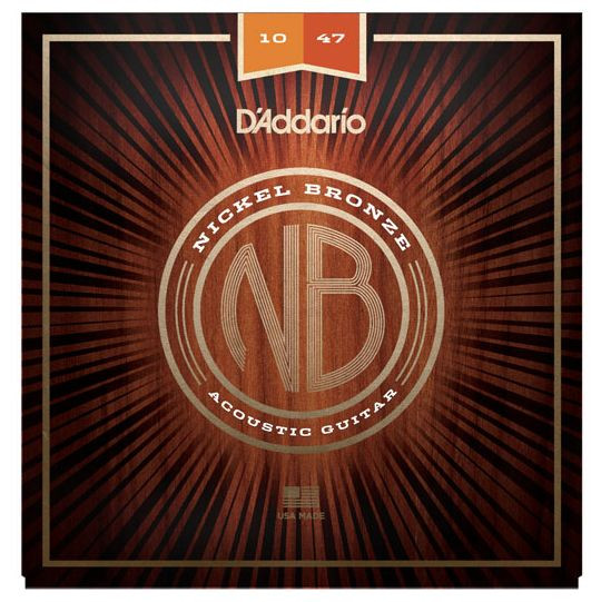 Hlavní obrázek Tvrdost .010 D'ADDARIO NB1047 Nickel Bronze Acoustic Extra Light