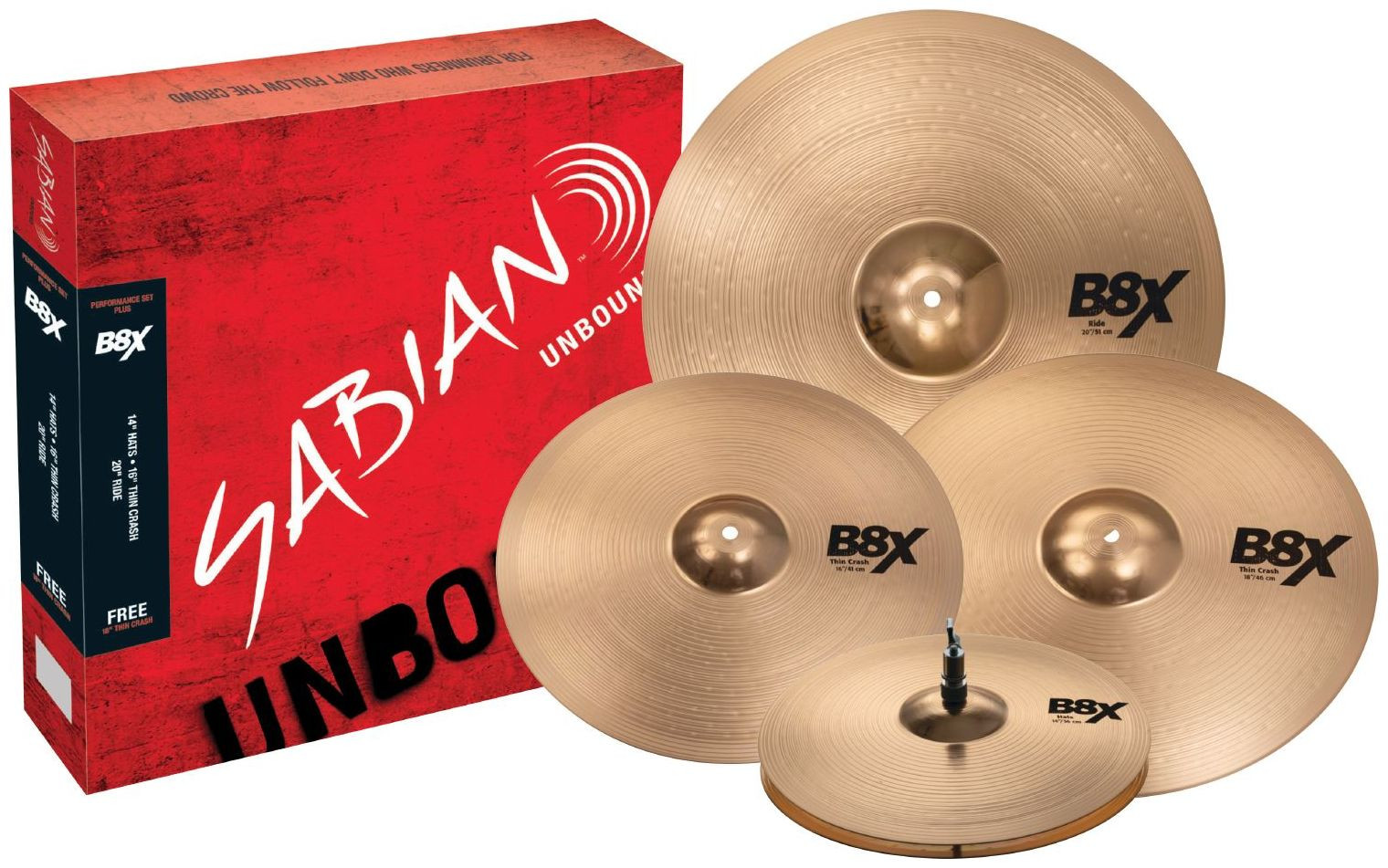 Hlavní obrázek Činelové sady SABIAN B8X Performance Set PLUS