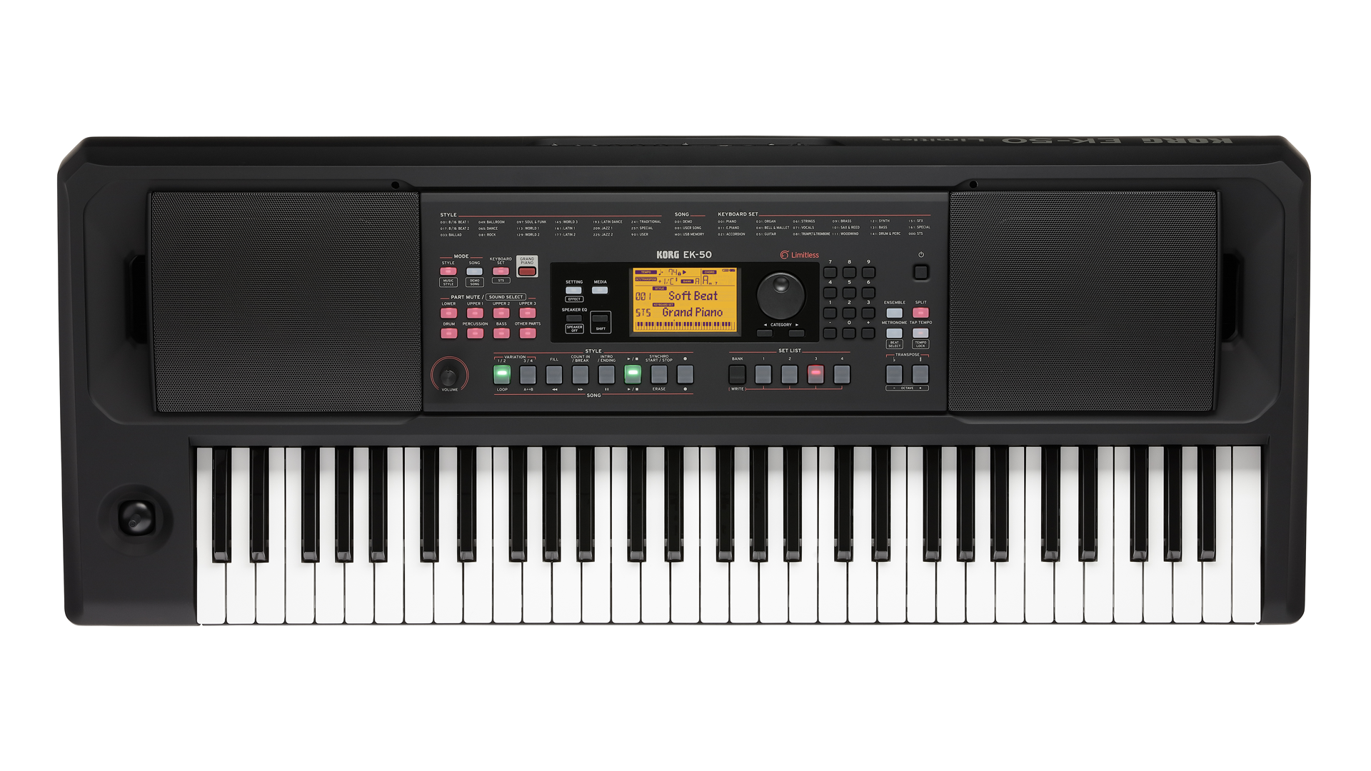 Hlavní obrázek Keyboardy s dynamikou KORG EK-50 L