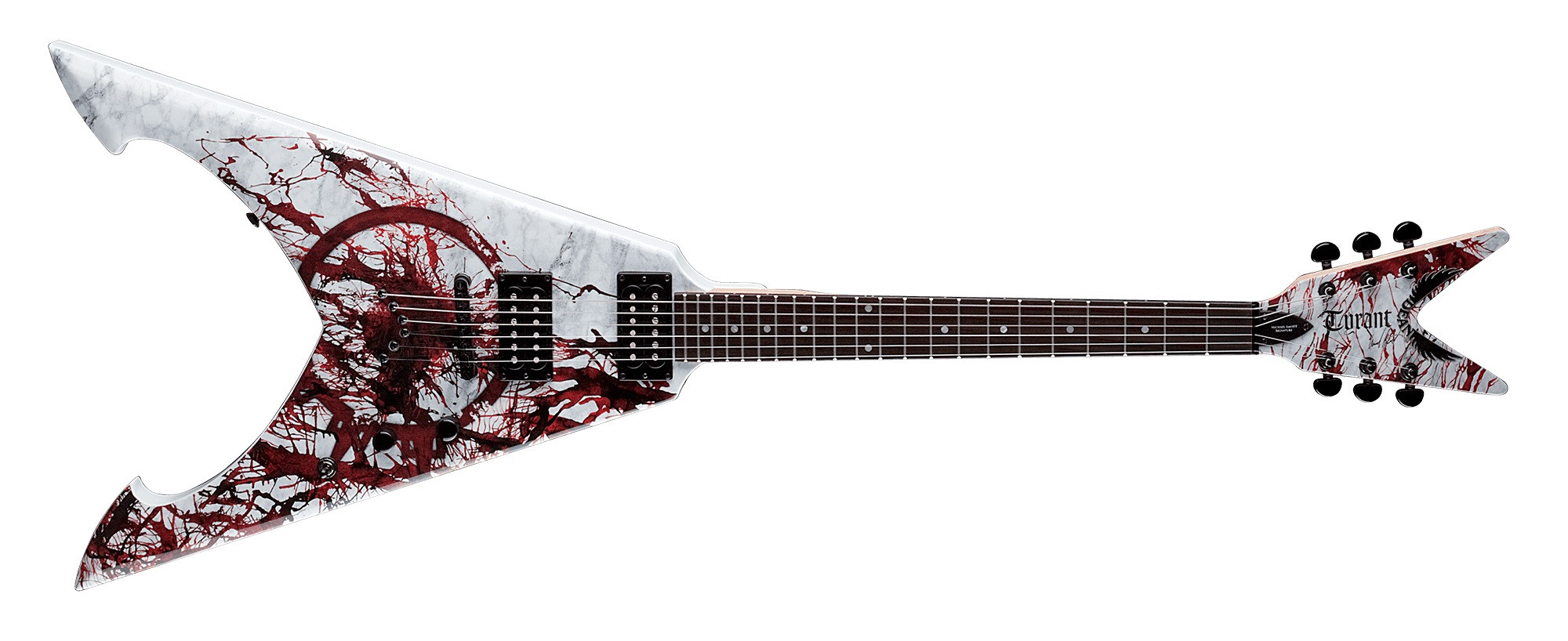 Hlavní obrázek Hard&heavy DEAN GUITARS MAS-TYRANT X-SPLT Michael Amott Splatter Custom Graphic