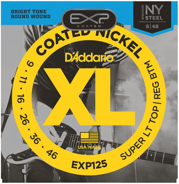 Hlavní obrázek Tvrdost .009 D'ADDARIO EXP125 Extended Play Super Light Top/Regular Bottom - .009 - .046