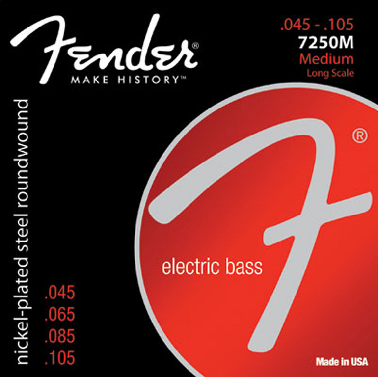 Hlavní obrázek  FENDER Super 7250M Bass Nickel Plated - .045 - .105