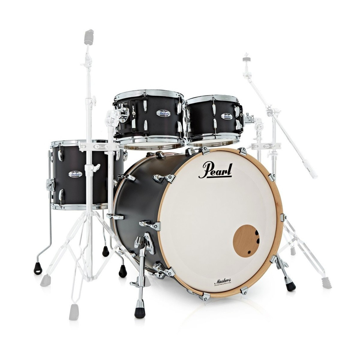 Hlavní obrázek 20“; 10“, 12“; 14“ PEARL Masters Maple Complete MCT904XEP/C Matte Caviar Black