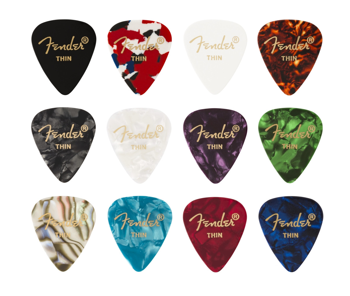 Hlavní obrázek Ostatní  FENDER 351 Shape  Celluloid Medley  Thin 12ks