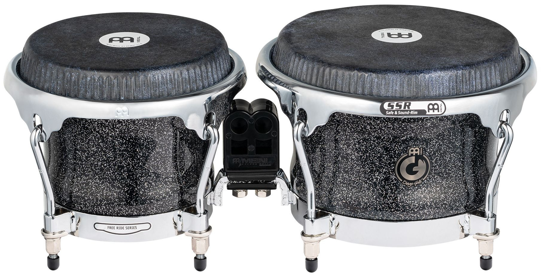 Hlavní obrázek Bonga MEINL DG400MS Artist Bongo Diego Galé 7” & 8 1/2” REMO Black Calfskin Skyndeep - Midnight Star